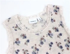 Name It lilac ash blomstret hulmønster undertrøje merinould